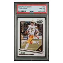 Josh Allen PSA 10 2018 Panini Score Rookie RC Card #350