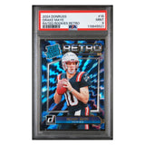 Drake Maye PSA 9 2024 Panini Donruss Rated Rookies Retro Card #16