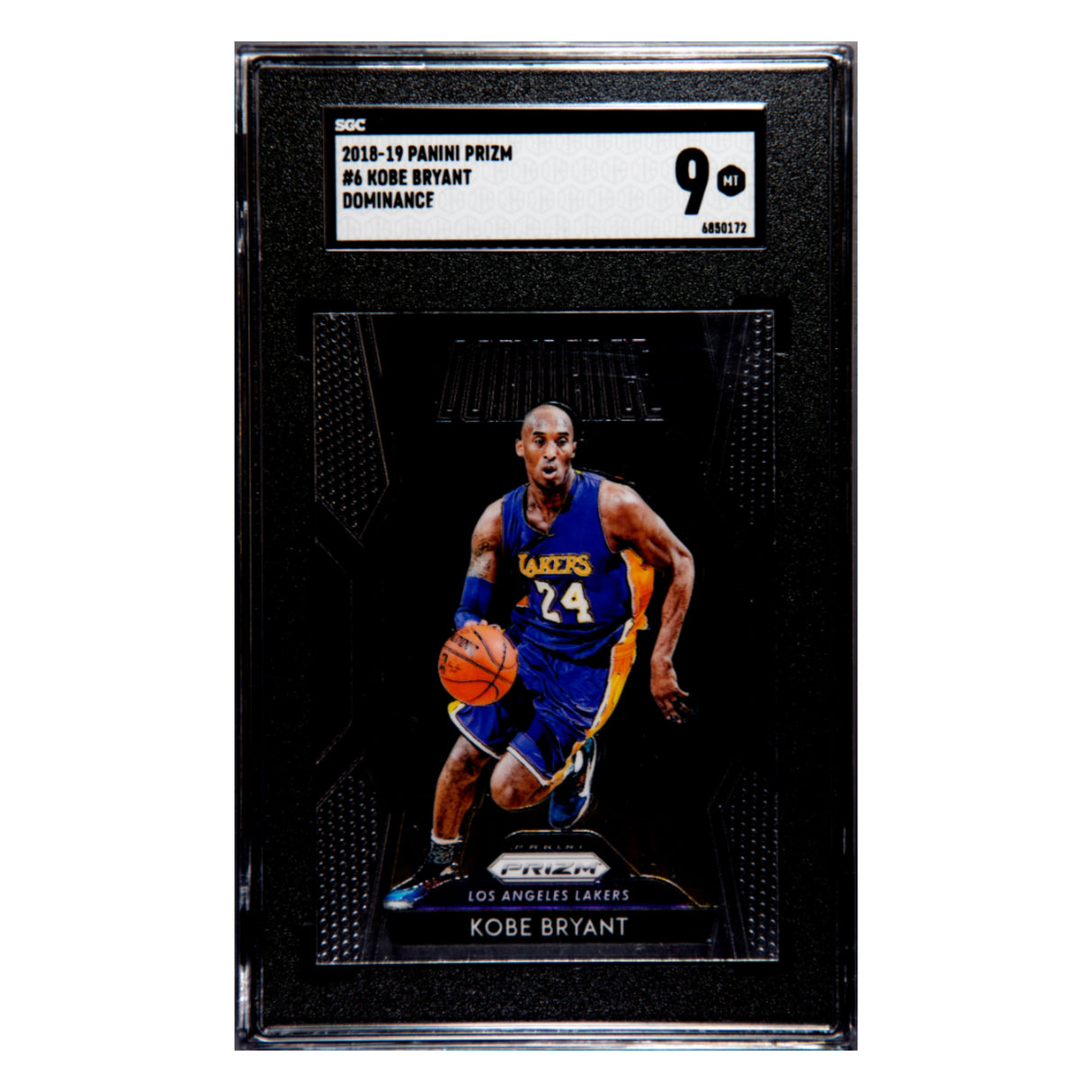 Kobe Bryant SGC 9 2018-19 Panini Prizm Dominance Card #6