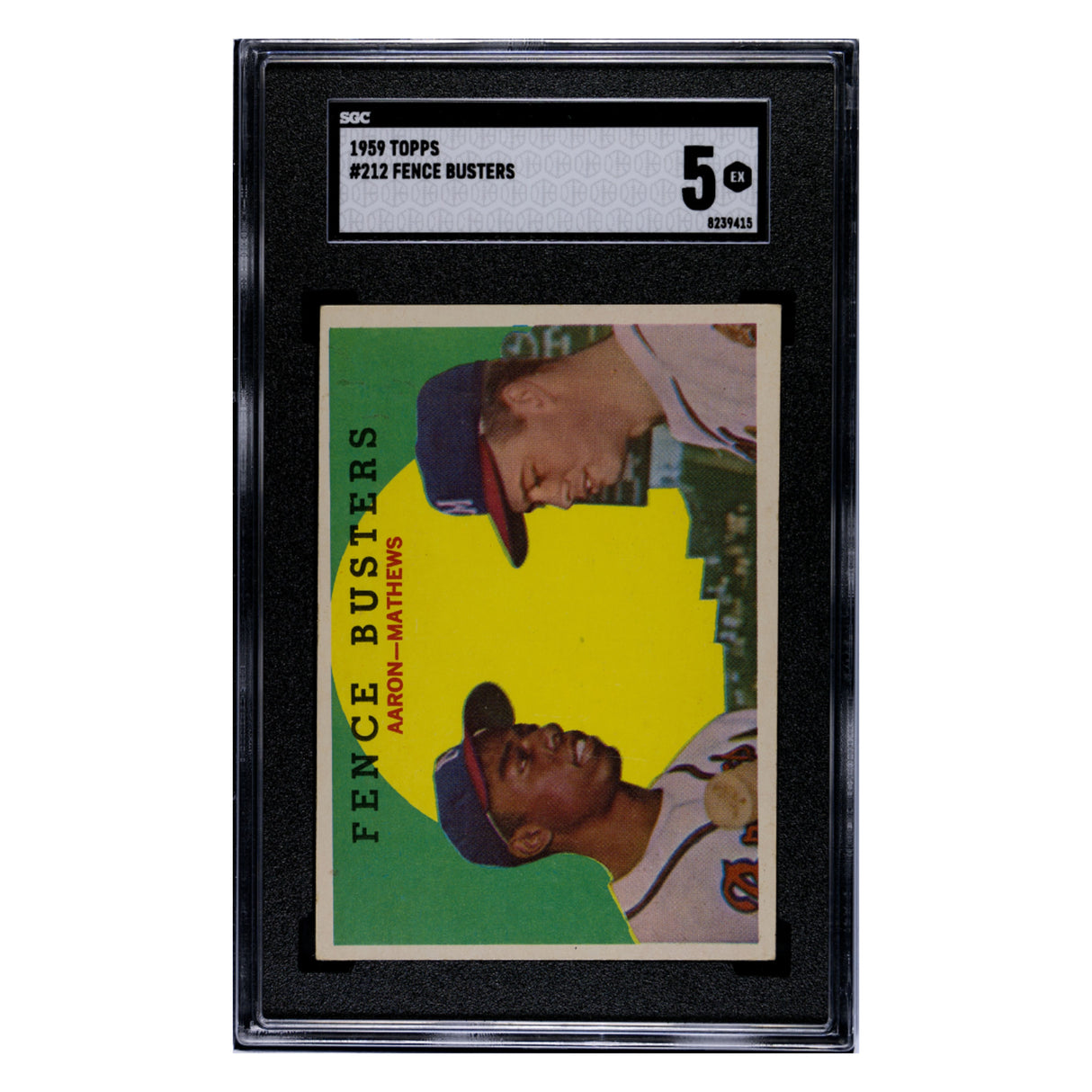 Fence Busters SGC 5 1959 Topps Card #212