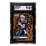 Drake Maye SGC 9.5 2024 Panini Prizm Disco Rookie RC Card #329