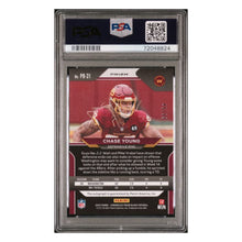Chase Young PSA 10 2020 Panini Chronicles Prizm Black Signature Red Rookie RC #d/ 99 Card #PB21