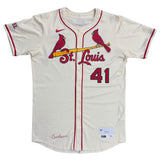 Alec Burleson St Louis Cardinals Autographed 2025 Game Used Cream Jersey w/ Inscription - JSA COA