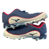 Alec Burleson St Louis Cardinals Autographed 2025 Game Used 4th of July Cleats w/ Inscription - JSA COA