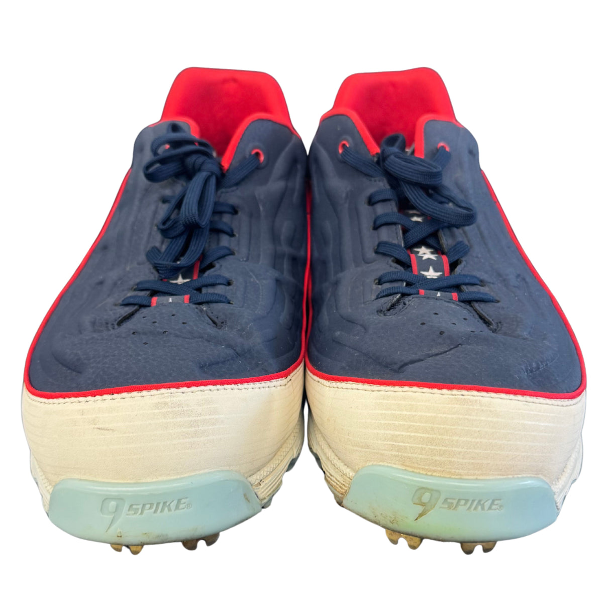 Alec Burleson St Louis Cardinals Autographed 2025 Game Used 4th of July Cleats w/ Inscription - JSA COA