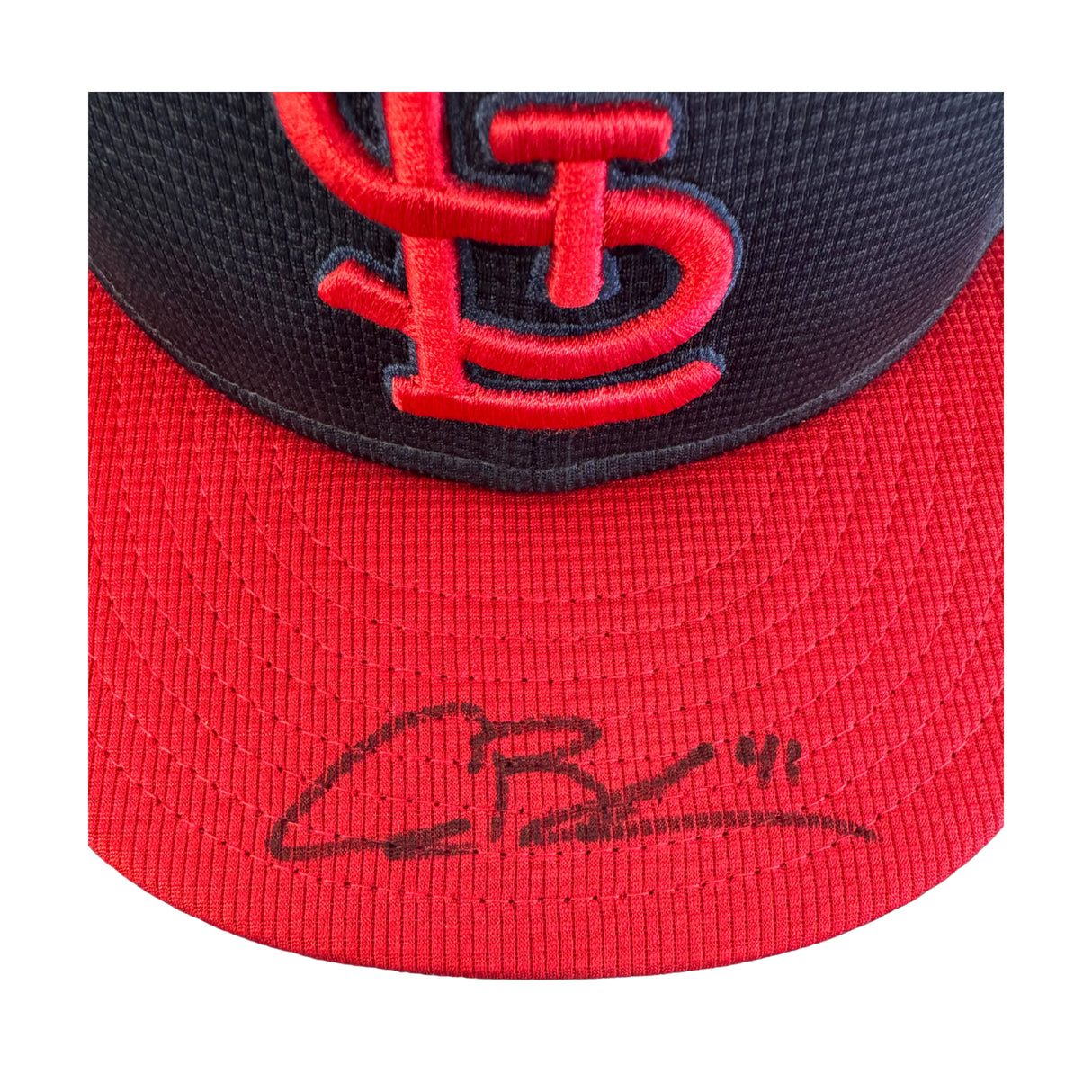 Alec Burleson St Louis Cardinals Autographed 2Tone STL Hat w/ Inscription - JSA COA