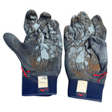 Alec Burleson St Louis Cardinals Autographed 2025 Game Used Navy Batting Gloves w/ Inscription - JSA COA