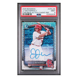 J.J. Wetherholt PSA 9 2025 Topps Bowman Chrome Prospects Autograph HTA Choice Refractor #d/ 150 Card #CPAJW