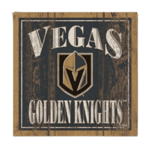 Vegas Golden Knights Wooden Magnet 3" x 3"