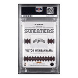 Victor Wembanyama PSA 8 2023 Panini Hoops Rookie Sweaters Card #RSWVWE