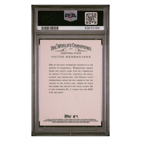 Victor Wembanyama PSA 10 2023 Topps Allen & Ginter Rookie Card #271