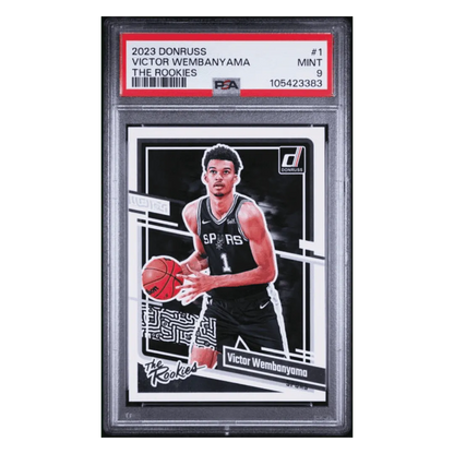 Victor Wembanyama PSA 9 2023 Panini Donruss The Rookies Card #1