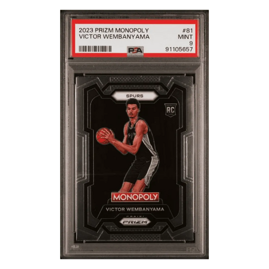 Victor Wembanyama PSA 9 2023 Panini Prizm Monopoly Rookie RC Card #81