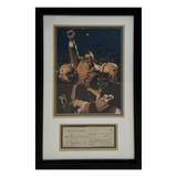 Vince Lombardi Custom Framed Autographed Green Bay Packers 1959 Rental Car Check #1005 & Photo
