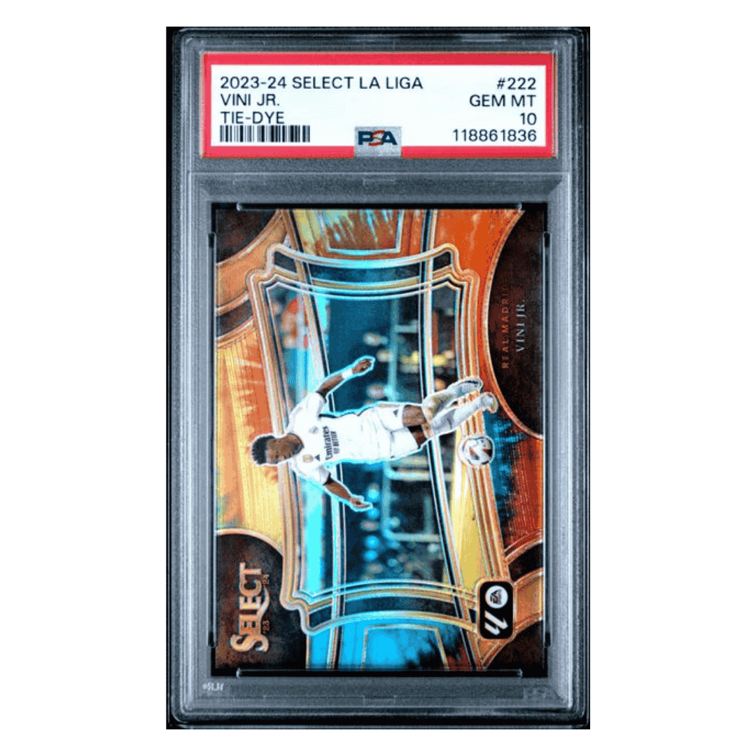 Vini Jr PSA 10 2023-24 Panini Select La Liga Tie-Dye #d/ 30 Card #222