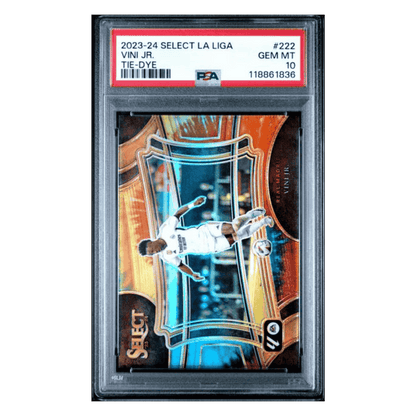 Vini Jr PSA 10 2023-24 Panini Select La Liga Tie-Dye #d/ 30 Card #222