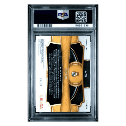 Vini Jr PSA 10 2023-24 Panini Select La Liga Tie-Dye #d/ 30 Card #222