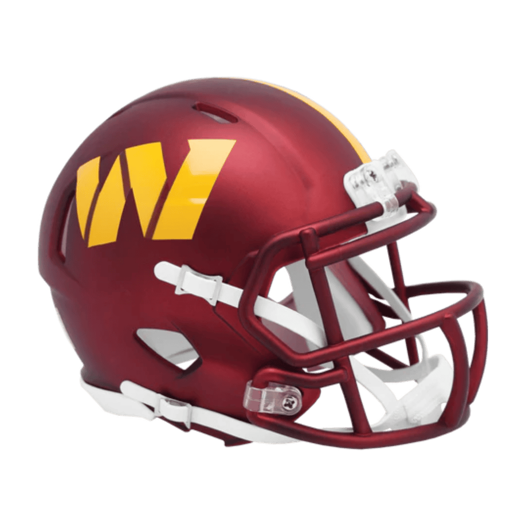 Washington Commanders Anodized Maroon Speed Riddell Mini Football Helmet