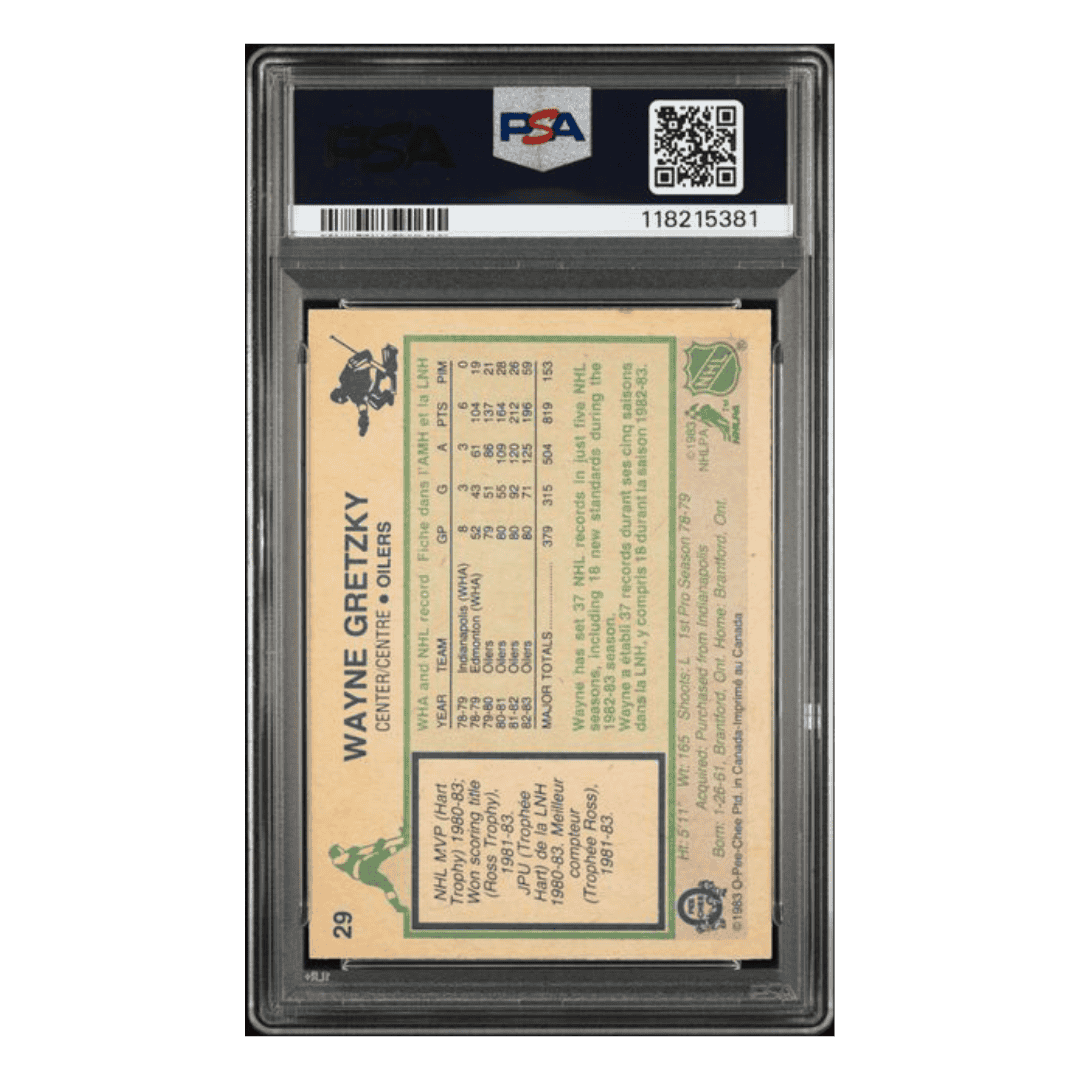 Wayne Gretzky PSA 7 1983 O Pee Chee Card #29