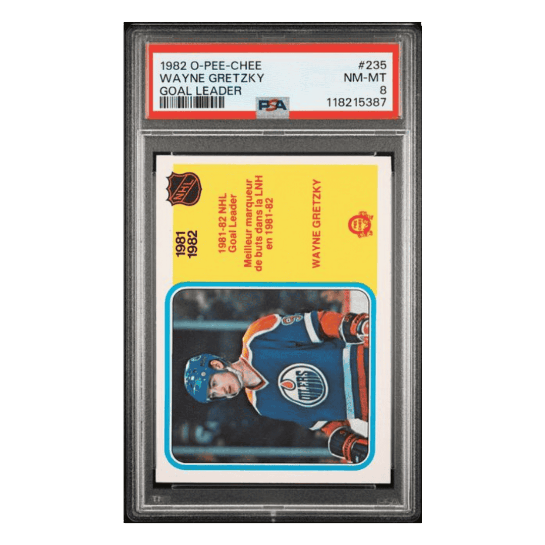 Wayne Gretzky PSA 8 1982 O Pee Chee Goal Leader Card #235