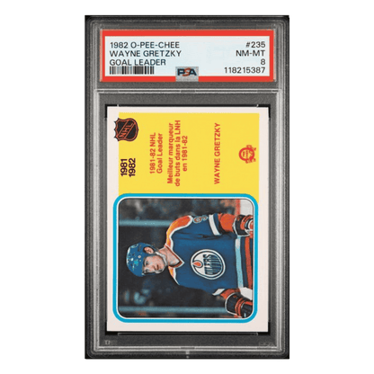 Wayne Gretzky PSA 8 1982 O Pee Chee Goal Leader Card #235