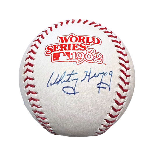 Whitey Herzog St Louis Cardinals Autographed 1982 World Series Baseball - JSA COA