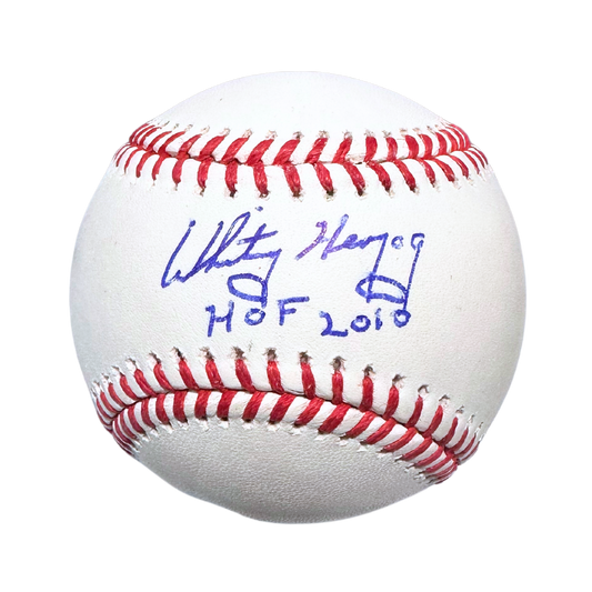 Whitey Herzog St Louis Cardinals Autographed Baseball w/ "HOF 2010" Inscription - JSA COA