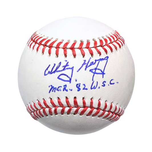 Whitey Herzog St Louis Cardinals Autographed Baseball w/ "MGR 82 W.S.C." Inscription - JSA COA