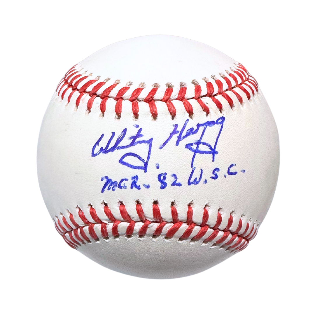 Whitey Herzog St Louis Cardinals Autographed Baseball w/ "MGR 82 W.S.C." Inscription - JSA COA