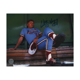 Whitey Herzog St Louis Cardinals Autographed Blue Sharpie Dugout Photo - Fan Cave COA