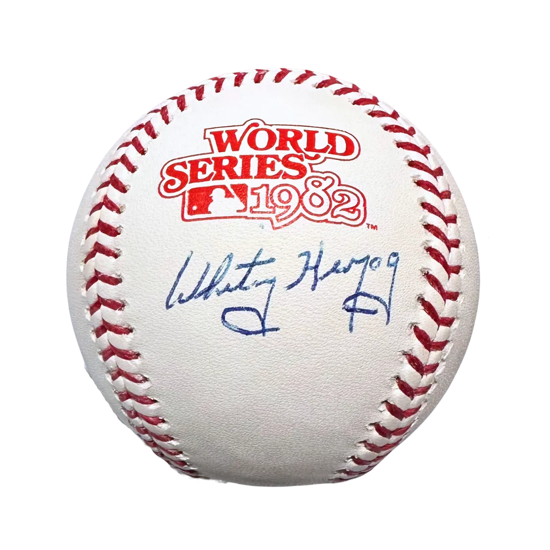 Whitey Herzog St Louis Cardinals Autographed 1982 World Series Baseball - JSA COA