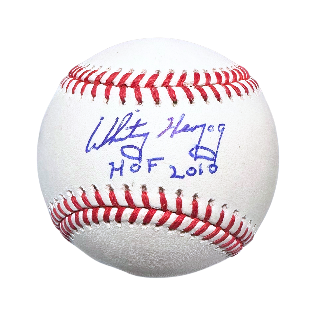 Whitey Herzog St Louis Cardinals Autographed Baseball w/ "HOF 2010" Inscription - JSA COA