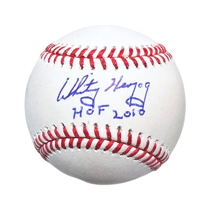 Whitey Herzog St Louis Cardinals Autographed Baseball w/ "HOF 2010" Inscription - JSA COA