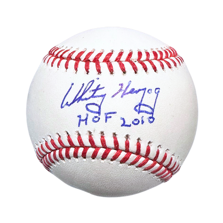 Whitey Herzog St Louis Cardinals Autographed Baseball w/ "HOF 2010" Inscription - JSA COA