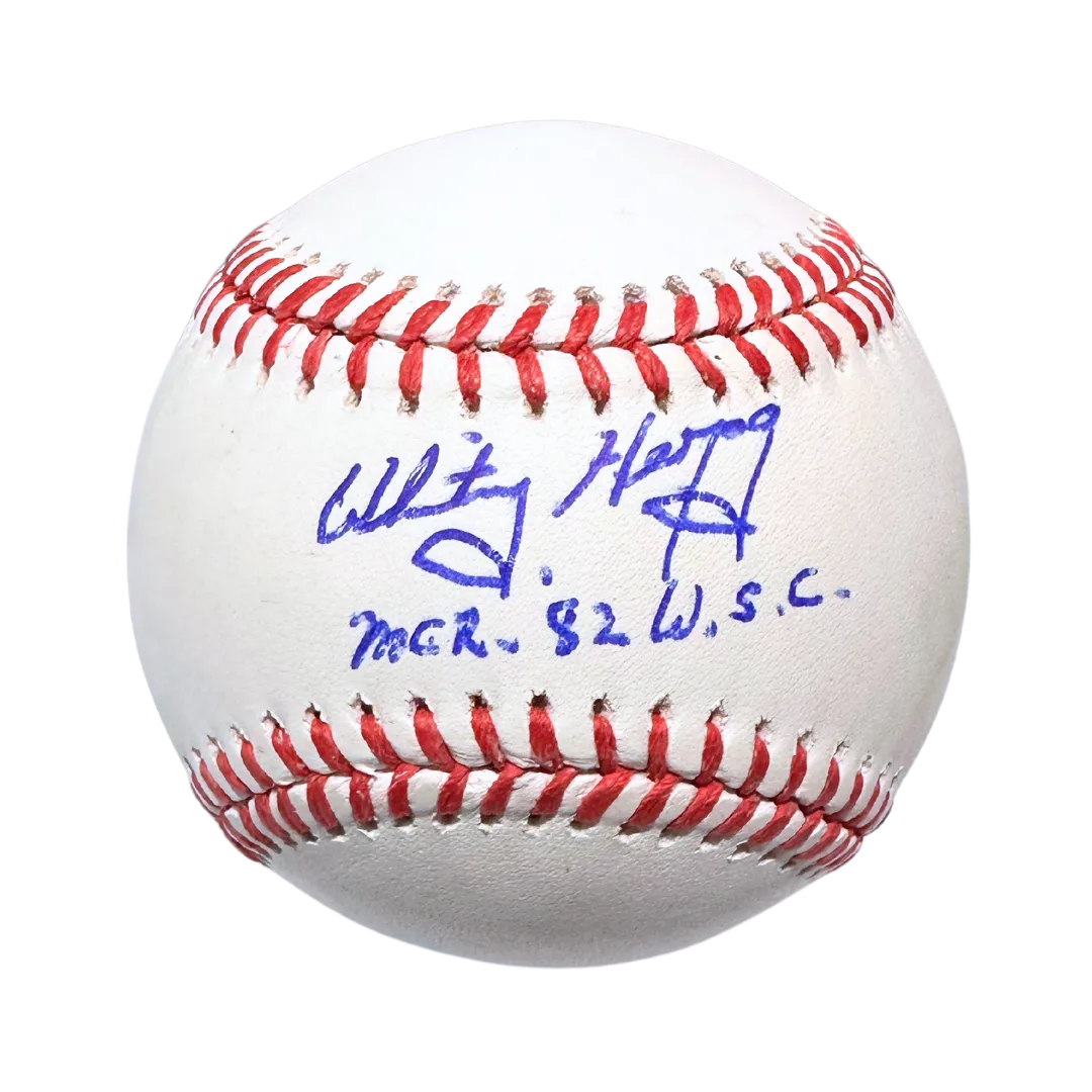 Whitey Herzog St Louis Cardinals Autographed Baseball w/ "MGR 82 W.S.C." Inscription - JSA COA