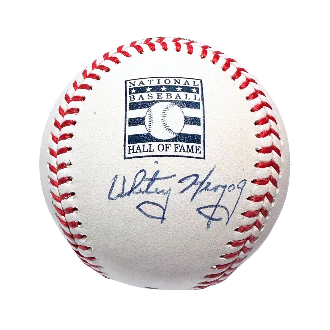 Whitey Herzog St Louis Cardinals Autographed Hall of Fame Logo Baseball - JSA COA