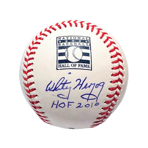 Whitey Herzog St Louis Cardinals Autographed Hall of Fame Logo Baseball with "HOF 2010" Inscription - JSA COA