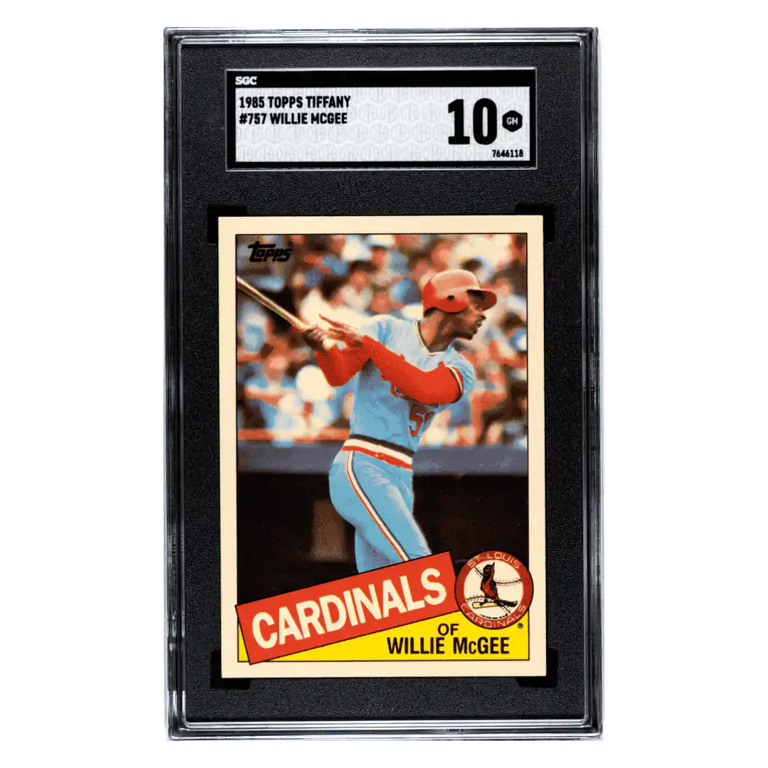 Willie McGee SGC 10 1985 Topps Tiffany POP 1 Card #757