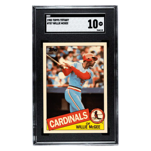 Willie McGee SGC 10 1985 Topps Tiffany POP 1 Card #757