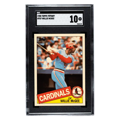 Willie McGee SGC 10 1985 Topps Tiffany POP 1 Card #757
