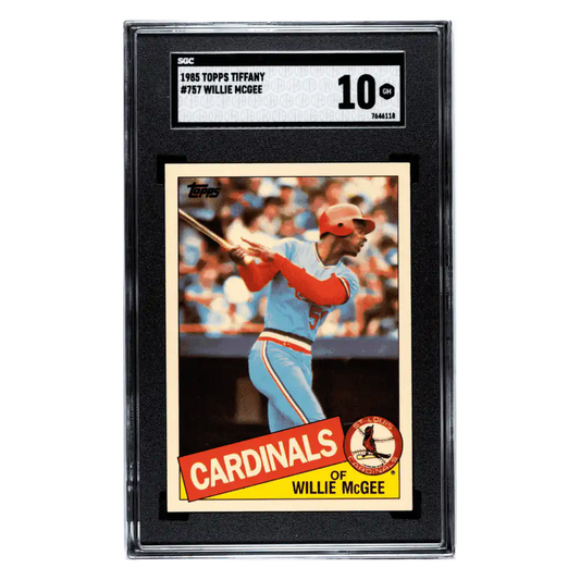 Willie McGee SGC 10 1985 Topps Tiffany POP 1 Card #757