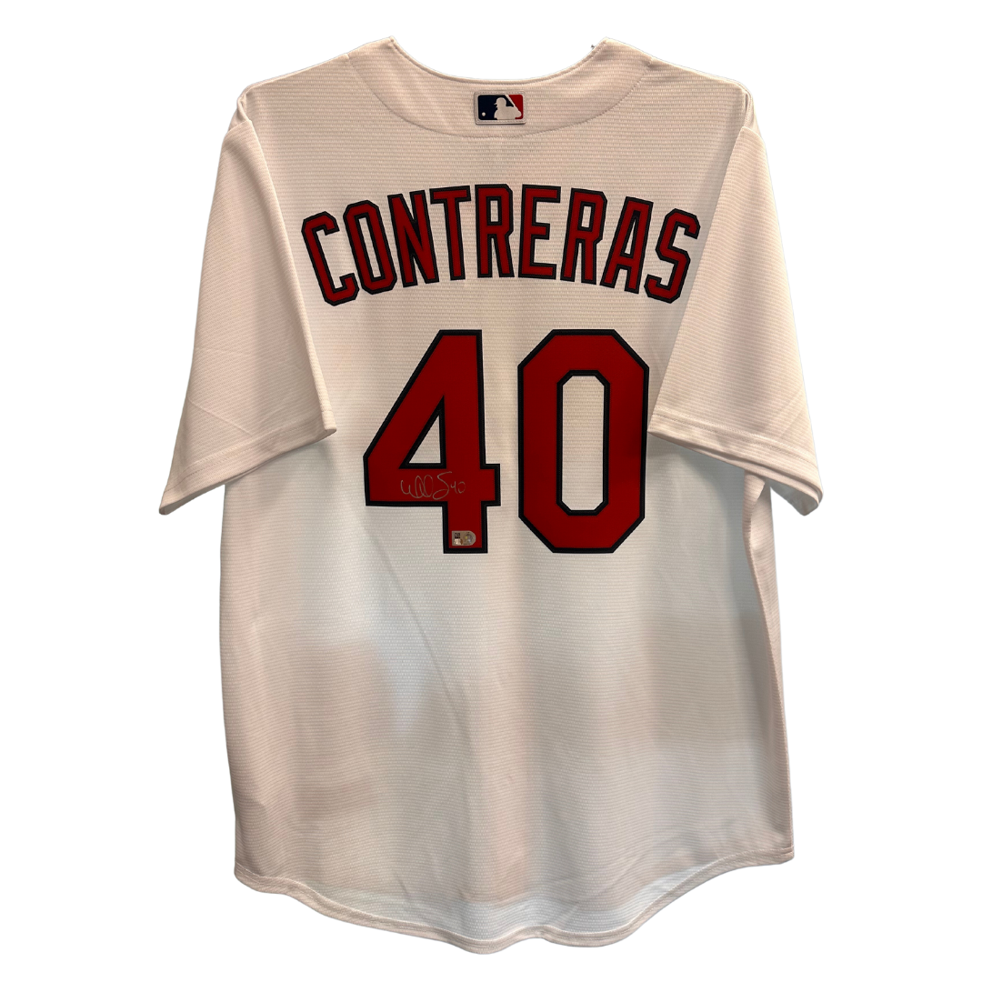 Willson Contreras St Louis Cardinals Autographed Nike Replica Home Jersey - MLB COA