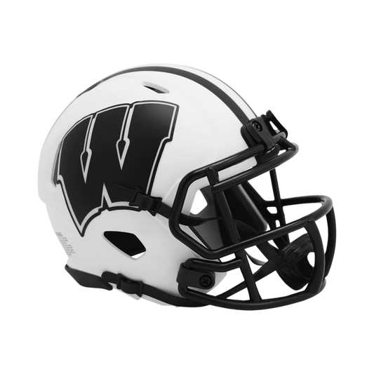 Wisconsin Badgers Lunar Eclipse Speed Riddell Mini Football Helmet