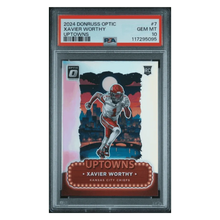 Xavier Worthy PSA 10 2024 Panini Donruss Optic Uptowns Rookie RC Card #7