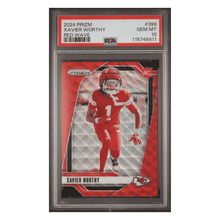 Xavier Worthy PSA 10 2024 Panini Prizm Red Wave Rookie RC #d/149 Card #399