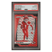 Xavier Worthy PSA 10 2024 Panini Prizm Red Wave Rookie RC #d/149 Card #399