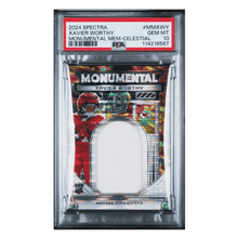 Xavier Worthy PSA 10 2024 Panini Spectra Monumental Memorabilia Celestial Rookie RC #d/ 75 Card #MMXWY