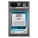 Xavier Worthy PSA 9 2024 Panini Donruss Optic Preview Pink Rated Rookie Card #398