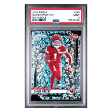 Xavier Worthy PSA 9 2024 Panini Prizm No Huddle Rookie RC Card #399