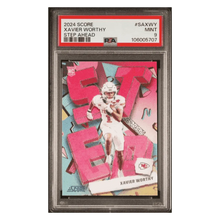 Xavier Worthy PSA 9 2024 Panini Score Step Ahead Rookie RC Card #SAXWY